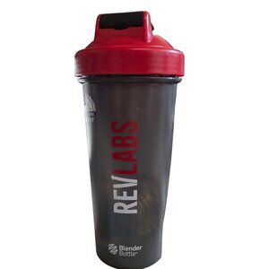 RevLabs Black and Red 28oz Blender Bottle BPA Free Shaker